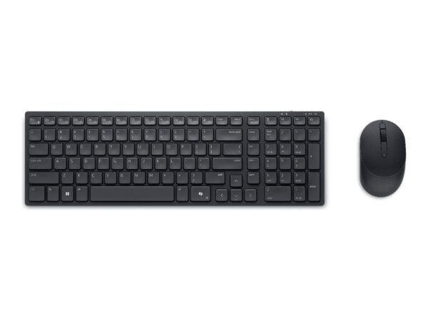Dell | Silent Keyboard and Mouse | KM555 | Keyboard and Mouse Set | Wireless | US International (QWERTY) | Black | 2.4 GHz, Bluetooth 5.1 | Wireless connection