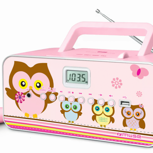 Muse | M-29KP | Portable radio CD/MP3 player with USB | 30 W | Pink/Image