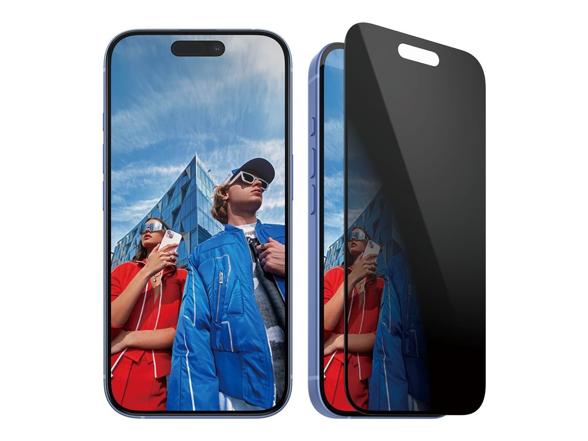 PanzerGlass Screen protector | Apple | iPhone 16/iPhone 15 | Glass | Black | Ultra-Wide Fit