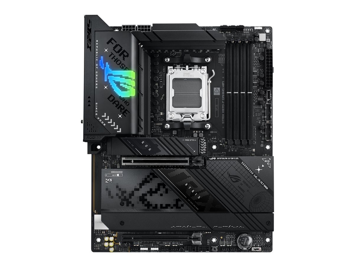 Asus ROG STRIX X870-F GAMING WIFI | Processor family AMD | Processor socket AM5 | DDR5 | Supported hard disk drive interfaces SATA, M.2 | Number of SATA connectors 2