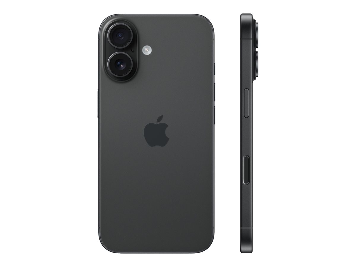 Apple iPhone 16 | Black | 6.1 " | Super Retina XDR | 2556 x 1179 pixels | A18 | Internal RAM 8 GB | 128 GB | Dual SIM | 4G | 5G | Main camera resolution 48+12 MP | Secondary camera resolution 12 MP | iOS | 18 - Image 2