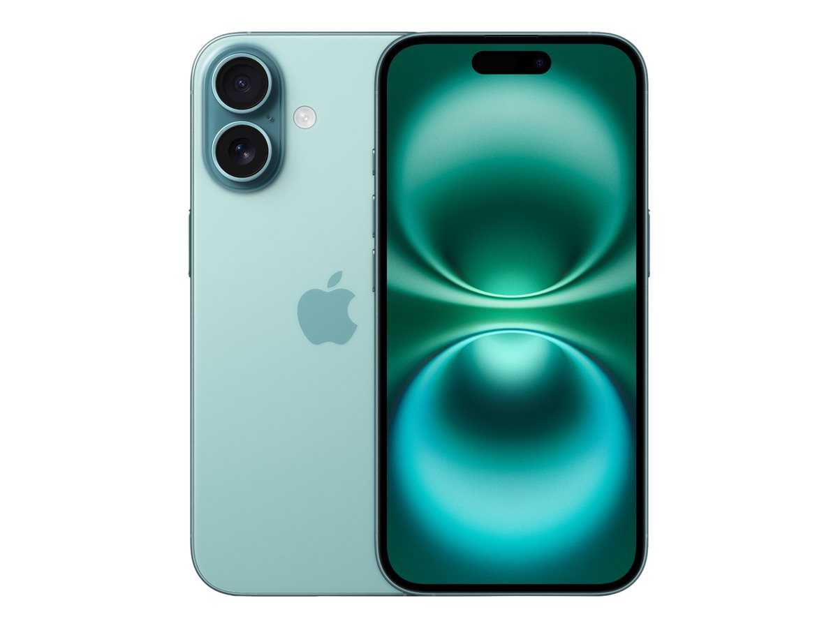 Apple iPhone 16 | Teal | 6.1 " | Super Retina XDR display | 2556 x 1179 pixels | A18 | Internal RAM 8 GB | 128 GB | Dual SIM | 4G | Main camera resolution 48+12 MP | Secondary camera resolution 12 MP | iOS | 18