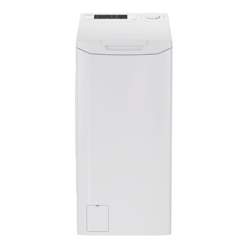 Candy Washing Machine | TCA283D2-S | Energy efficiency class D | Top loading | Washing capacity 8 kg | 1200 RPM | Depth 60 cm | Width 41 cm | Display | Digit | White