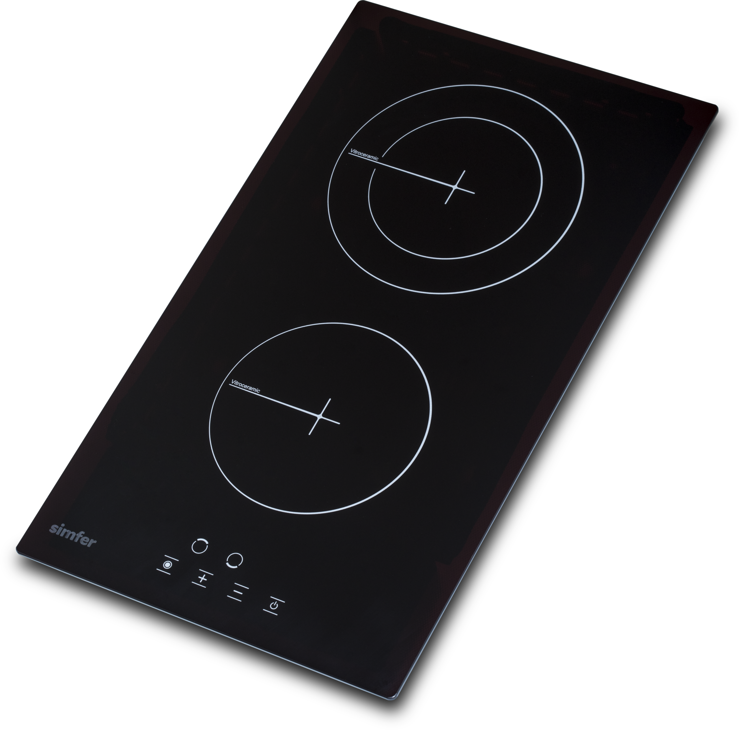Simfer | Hob | H3.020.DEBSP | Vitroceramic | Number of burners/cooking zones 2 | Touch | Black - Image 2