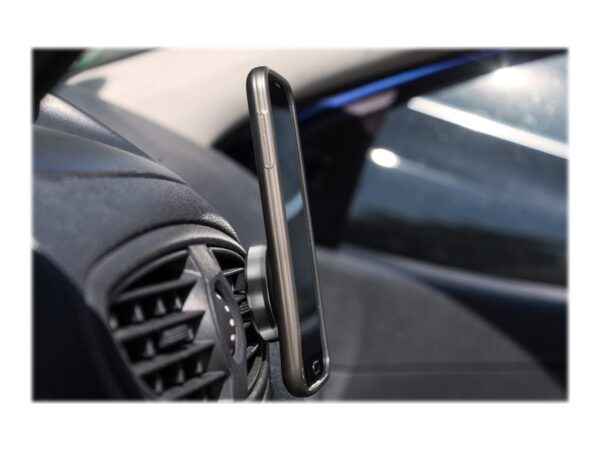 Goobay | Magnetic mount Metal Slim Design for smartphones (35mm) | 38685 | Black/Silver | Magnetic holder is suitable for almost every smartphone; Quick-Snap assembly technology for quick and easy use; Smart and almost invisible fastening option on the car's ventilation shaft; Is also perfect as a table stand for the smartphone - Image 16