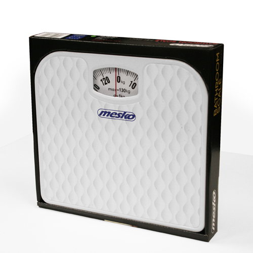 Mesko | Scale | MS 8160 | Mechanical | Maximum weight (capacity) 130 kg | Accuracy 1000 g | White - Image 3
