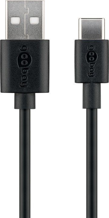Goobay 59122 USB 2.0 cable (USB-C™ to USB A), black | Goobay | USB-C to USB-A