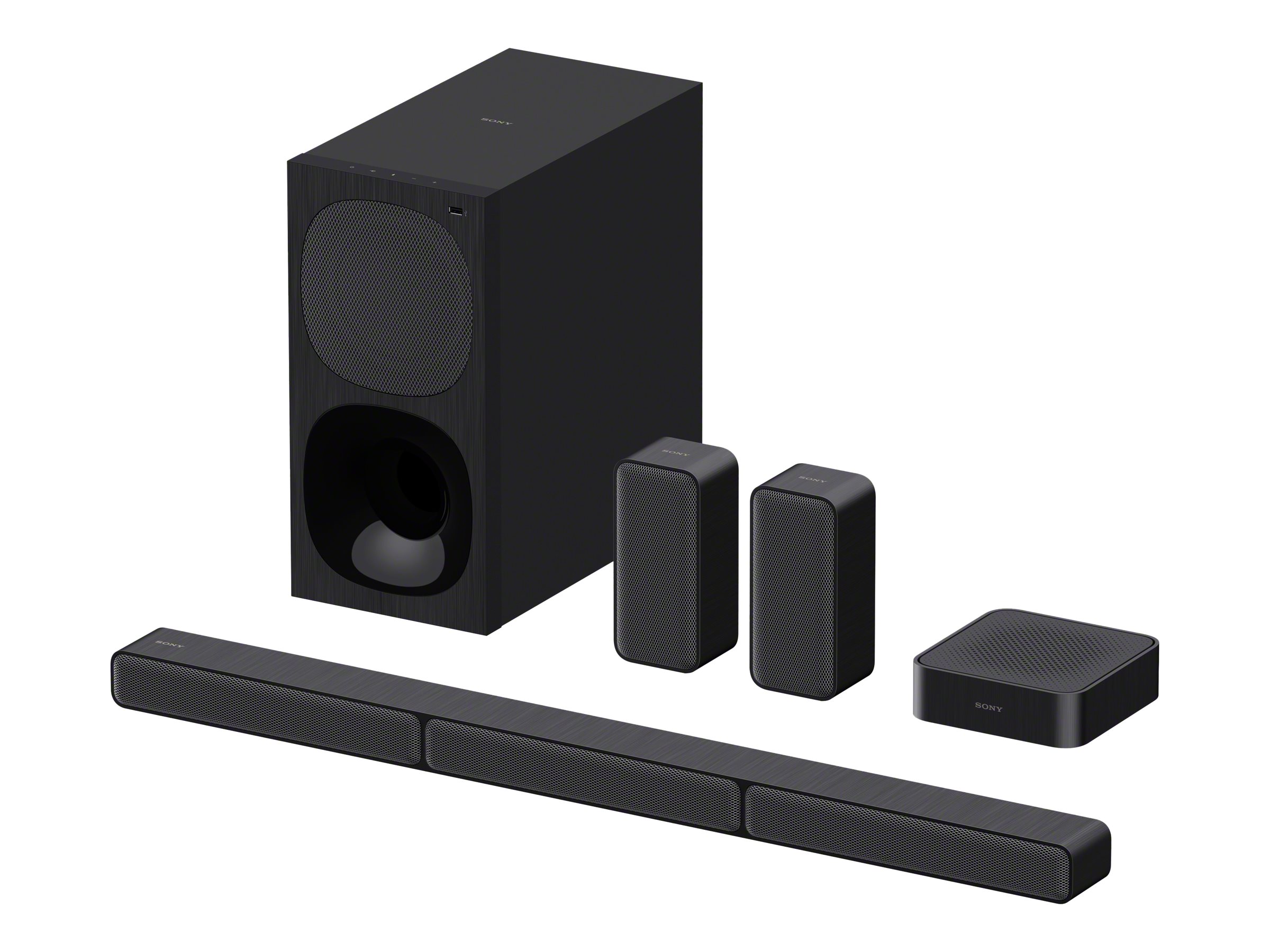 Sony | HT-S40R 5.1ch Home Cinema Soundbar with Wireless Rear Speakers | Black | No | USB port | Wi-Fi | Bluetooth | Wireless connection - Image 2