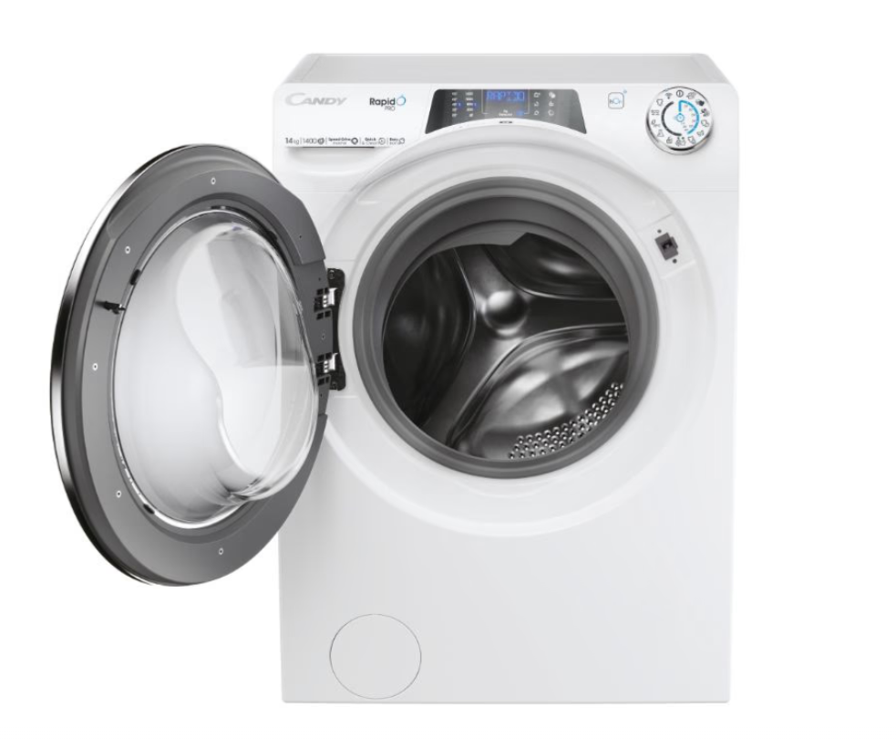 Candy | Washing Machine | RP 4146BWMBC/1-S | Energy efficiency class A | Front loading | Washing capacity 14 kg | 1400 RPM | Depth 67 cm | Width 60 cm | TFT | Steam function | White - Image 3