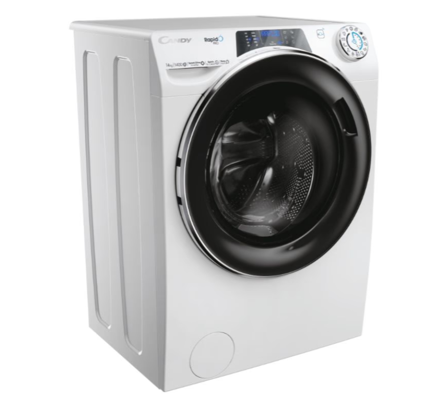 Candy | Washing Machine | RP 4146BWMBC/1-S | Energy efficiency class A | Front loading | Washing capacity 14 kg | 1400 RPM | Depth 67 cm | Width 60 cm | TFT | Steam function | White - Image 4