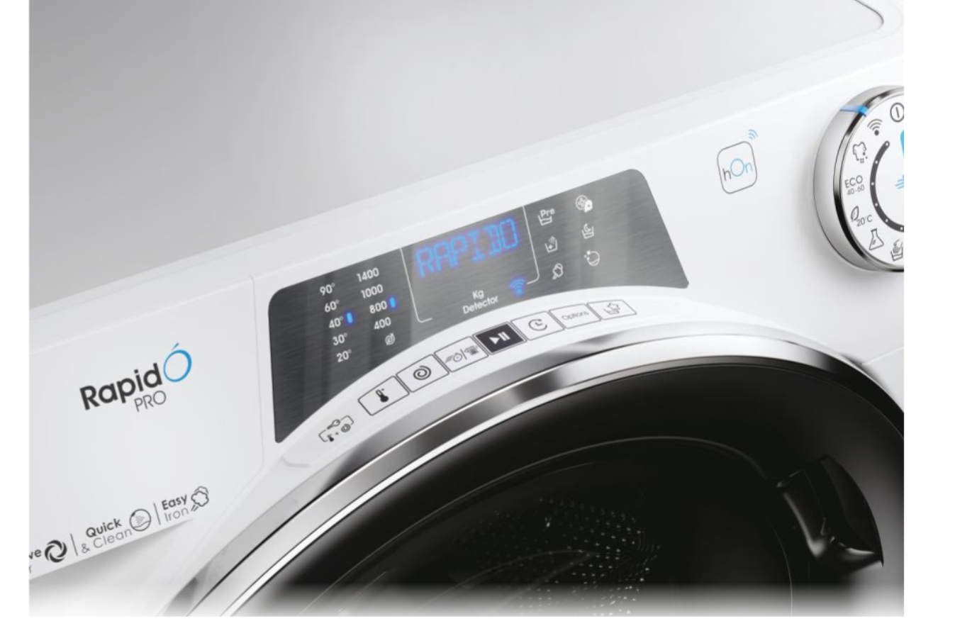 Candy | Washing Machine | RP 4146BWMBC/1-S | Energy efficiency class A | Front loading | Washing capacity 14 kg | 1400 RPM | Depth 67 cm | Width 60 cm | TFT | Steam function | White - Image 7