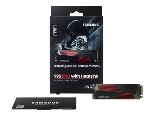 Samsung | 990 PRO with Heatsink | 1000 GB | SSD form factor M.2 2280 | Solid-state drive interface M.2 NVMe | Read speed 7450 MB/s | Write speed 6900 MB/s - Image 8