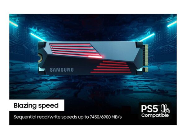 Samsung | 990 PRO with Heatsink | 1000 GB | SSD form factor M.2 2280 | Solid-state drive interface M.2 NVMe | Read speed 7450 MB/s | Write speed 6900 MB/s - Image 12