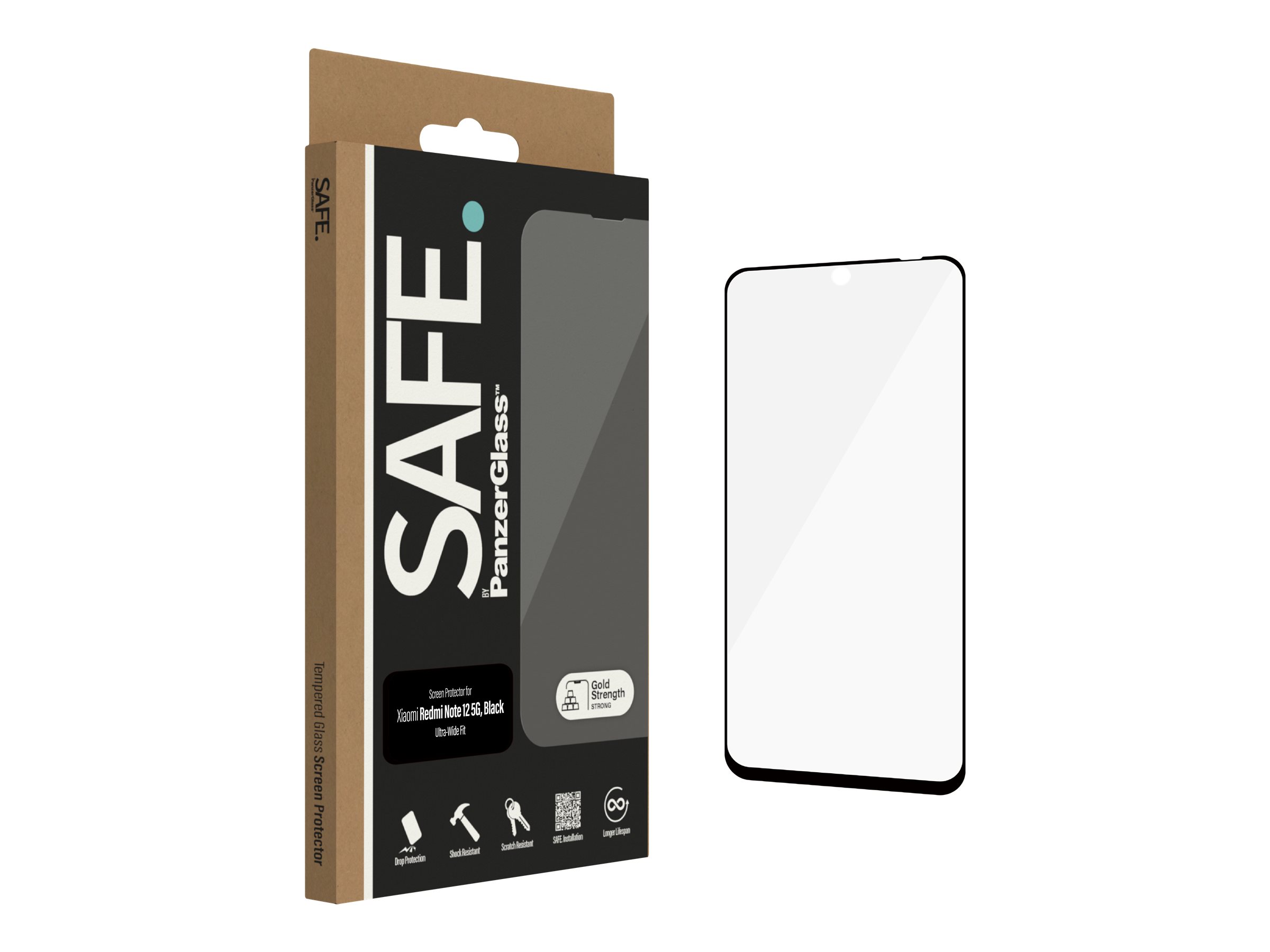 SAFE by PanzerGlass Screen Protector Xiaomi Redmi Note 12 5G | 12 4G | Poco X5 | Ultra-Wide Fit | PanzerGlass - Image 2