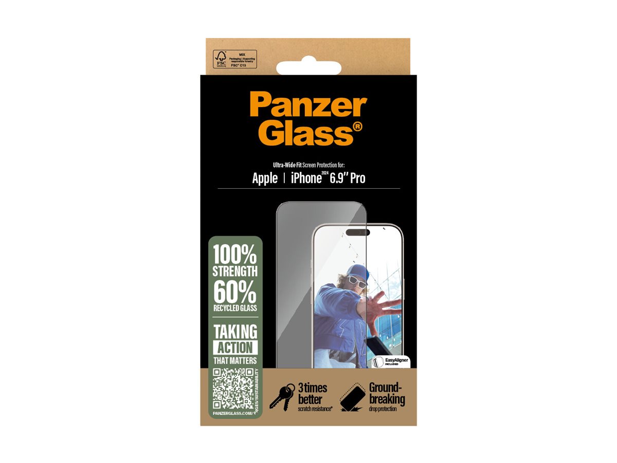 PanzerGlass Screen protector | Apple | iPhone 16 Pro Max | Glass | Transparent | Ultra-Wide Fit - Image 5