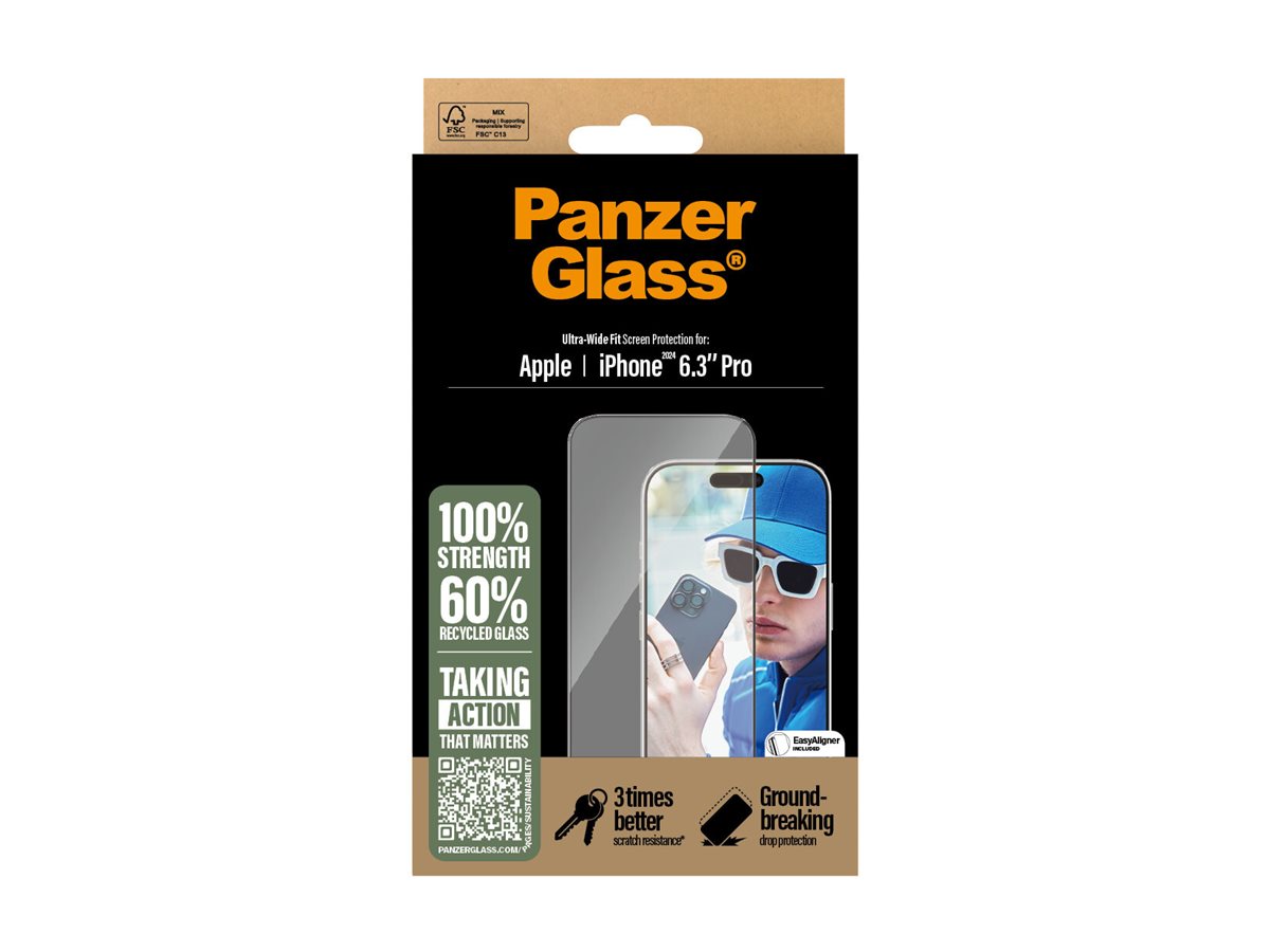 PanzerGlass Screen protector | Apple | iPhone 16 Pro | Glass | Transparent | Ultra-Wide Fit - Image 7