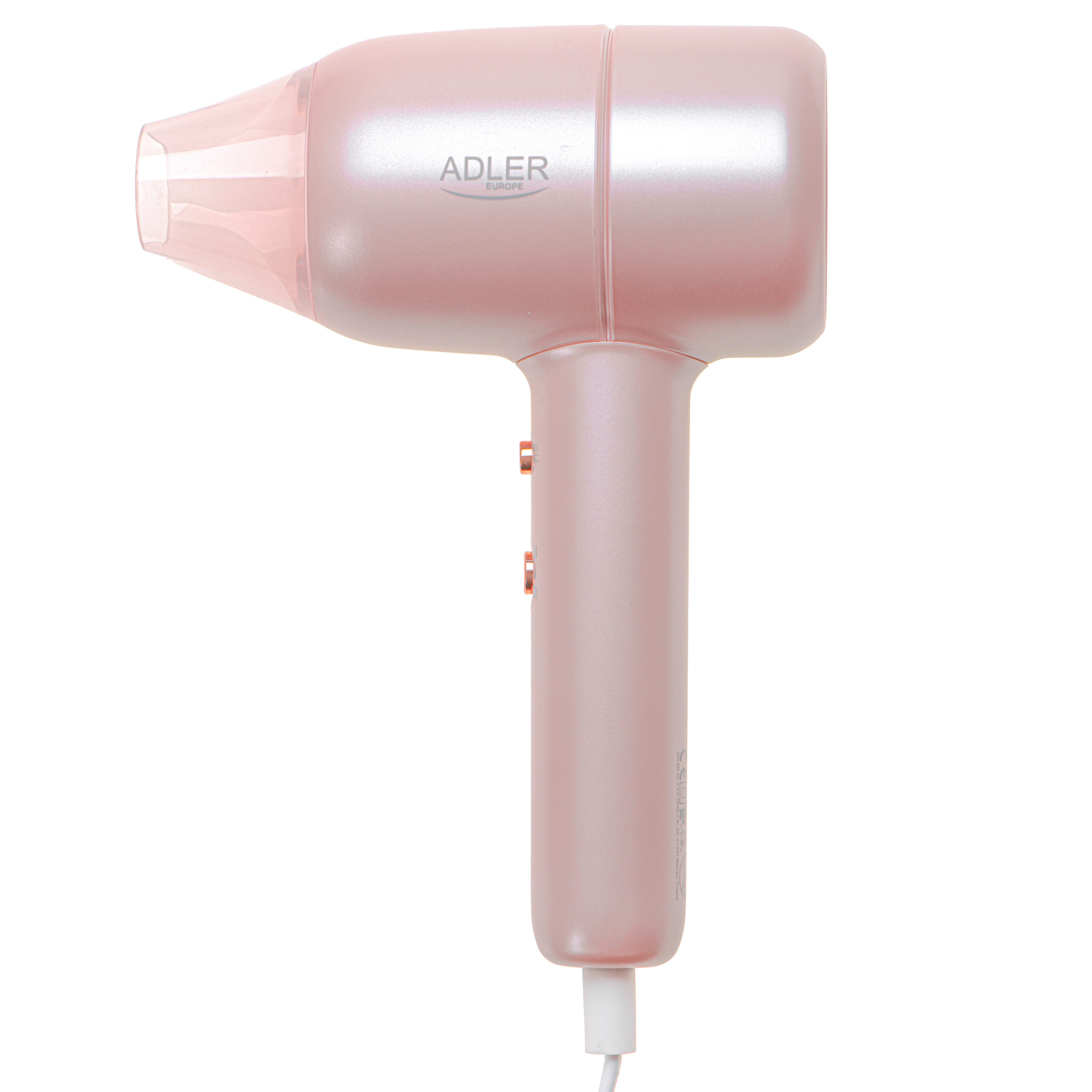 Adler Hair Dryer | AD 2279p | 1800 W | Number of temperature settings 2 | Ionic function | Pink - Image 3