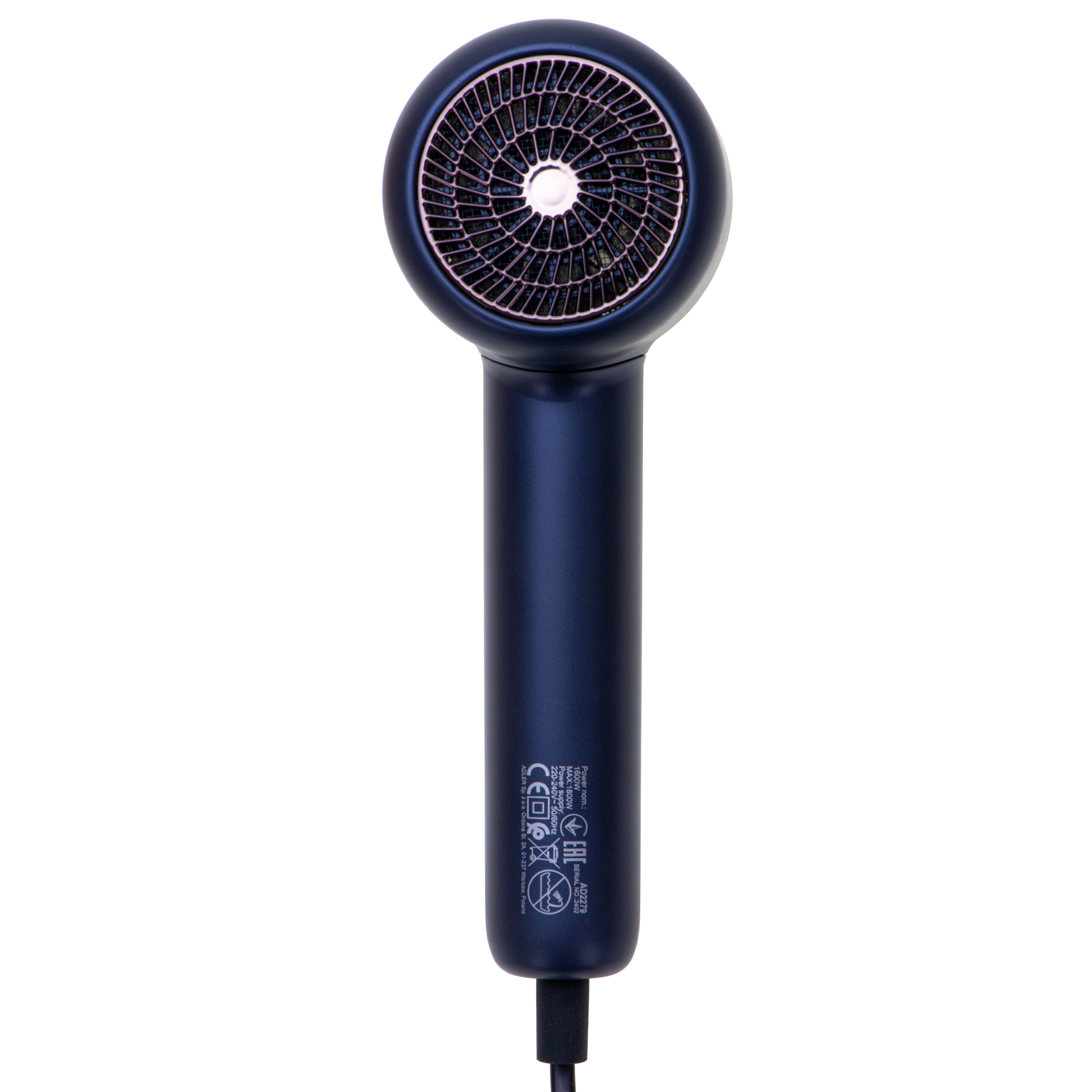 Adler Hair Dryer | AD 2279b | 1800 W | Number of temperature settings 2 | Ionic function | Blue - Image 5