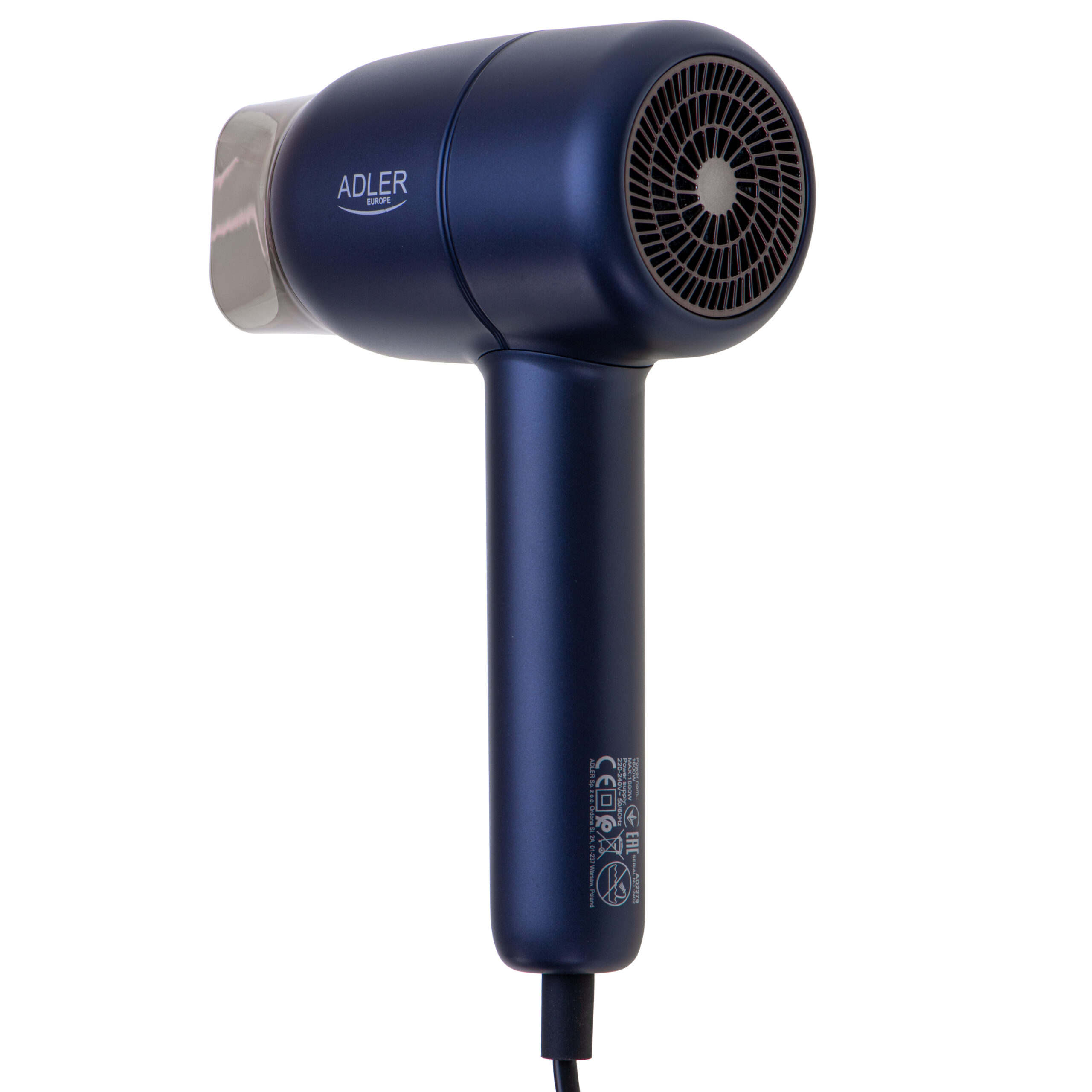 Adler Hair Dryer | AD 2279b | 1800 W | Number of temperature settings 2 | Ionic function | Blue - Image 6