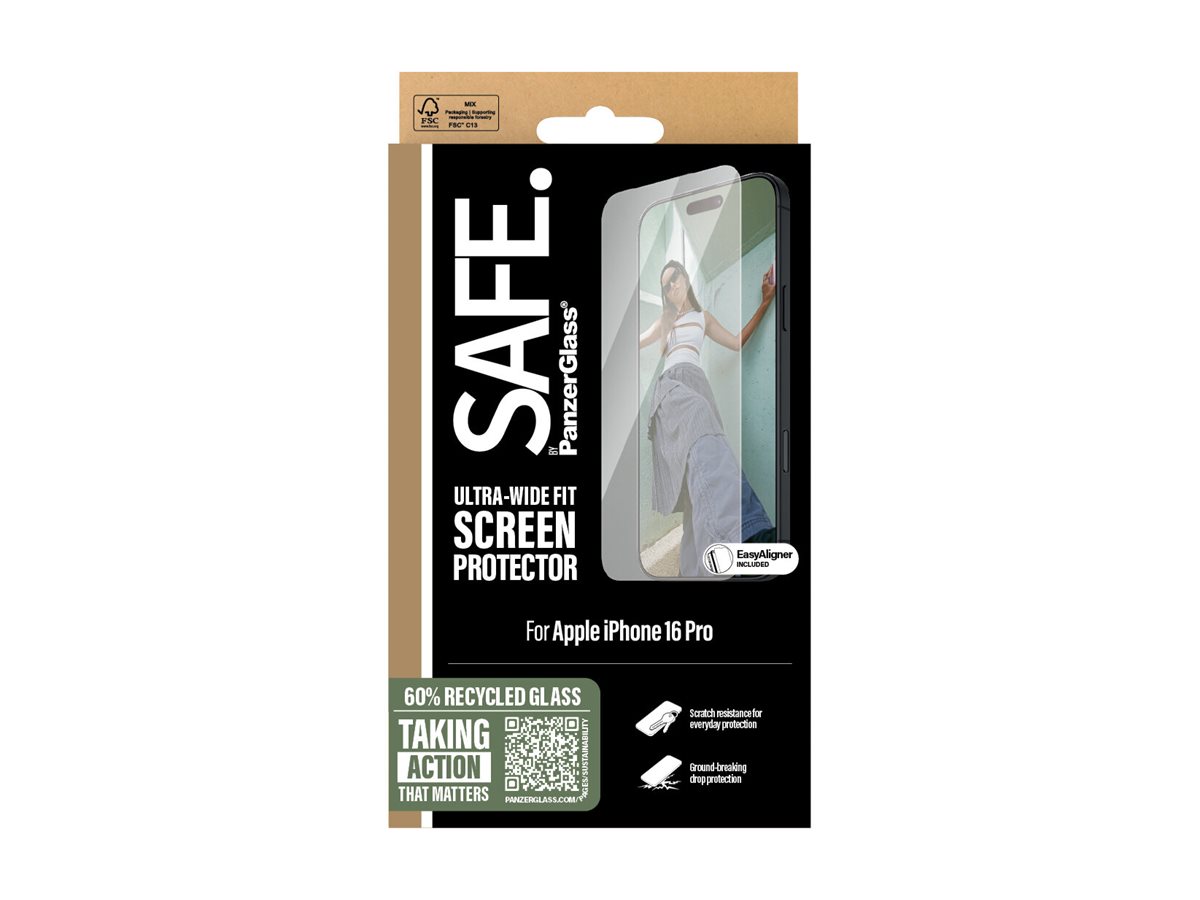PanzerGlass Screen protector | Apple | iPhone 16 Pro | Glass | Transparent | Ultra-Wide Fit - Image 5