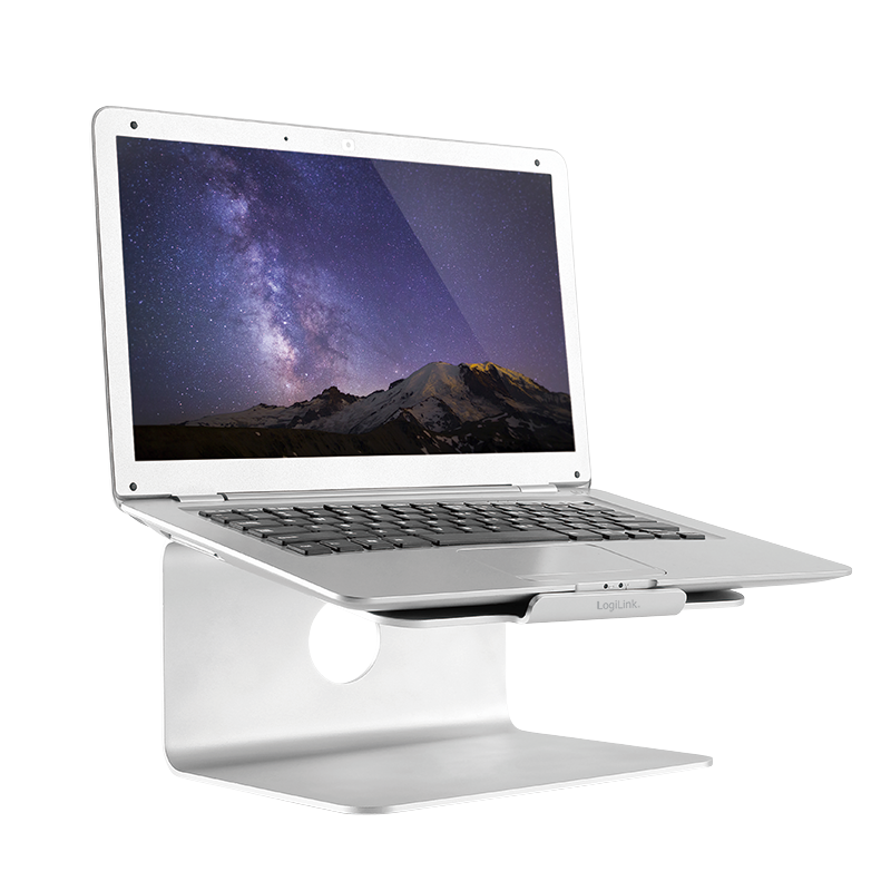 Logilink | AA0104 | 17 " | Notebook Stand | Suitable for the MacBook series and most 11“-17“ laptops | Aluminium - Image 2