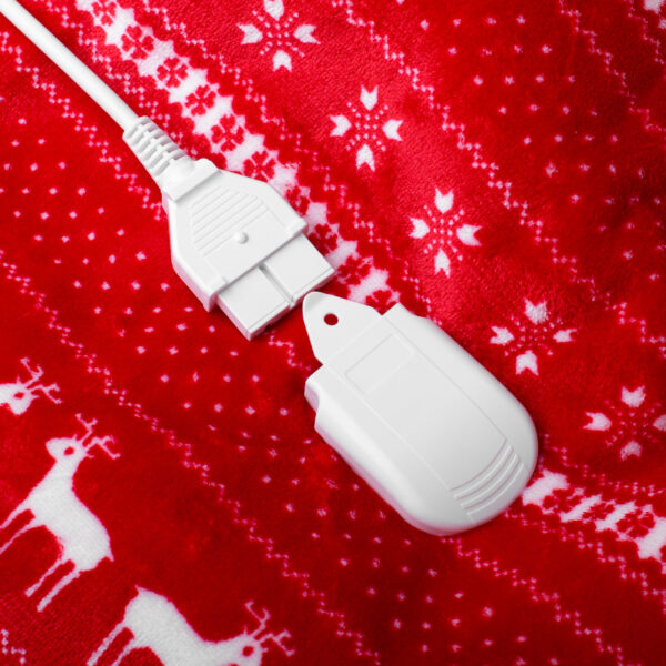 Camry | Electric Heating Throw-Blanket with Timer | CR 7441 | Number of heating levels 10 | Number of persons 1 | Remote control | 120 W | Red/White - Image 4