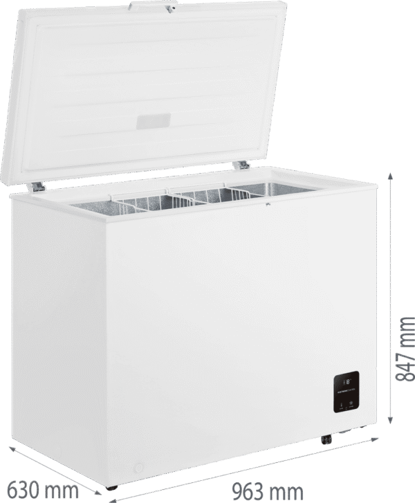 Gorenje Freezer | FH25EAW | Energy efficiency class E | Chest | Free standing | Height 84.7 cm | Total net capacity 248 L | White - Image 4