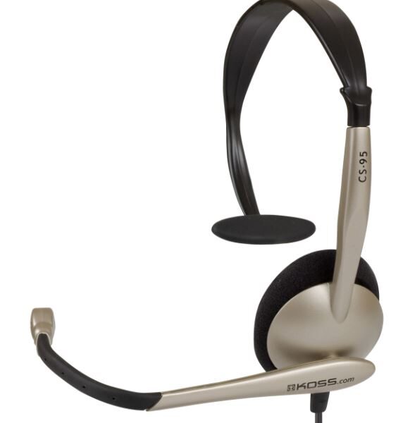 Koss | Headphones | CS95 | Wired | On-Ear | Microphone | Black/Gold