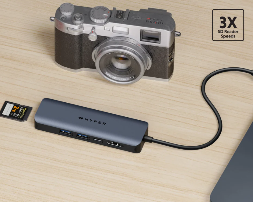 Hyper | HyperDrive EcoSmart Gen.2 Universal USB-C 6-in-1 Hub with 100 W PD Power Pass-thru - Image 4