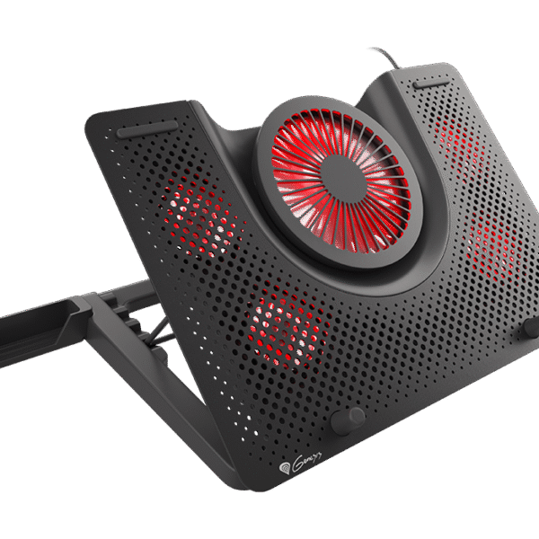 GENESIS Laptop cooling pad, OXID 550 15.6-17.3 5 FANS, LED LIGHT, 1 USB | Genesis | Laptop cooling pad, OXID 550 | Black | 400 x 280 x 55 mm | 2 year(s)