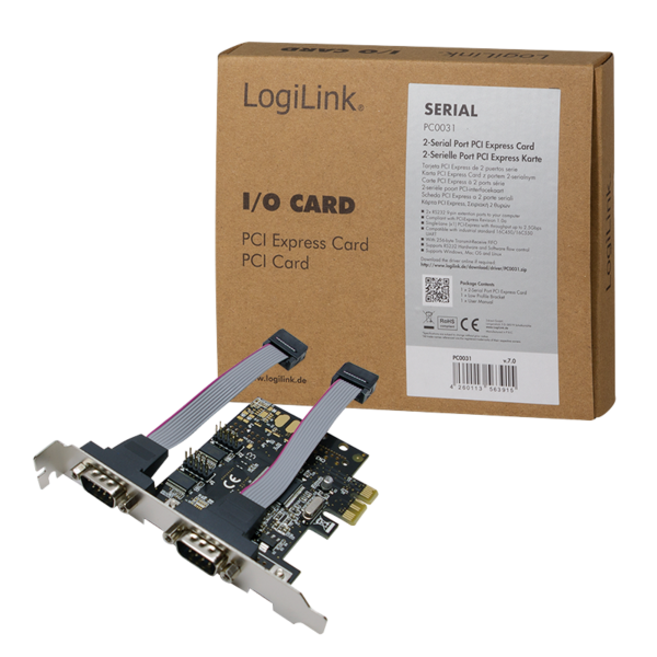 Logilink | 2 x serial (COM) | PCIe - Image 4