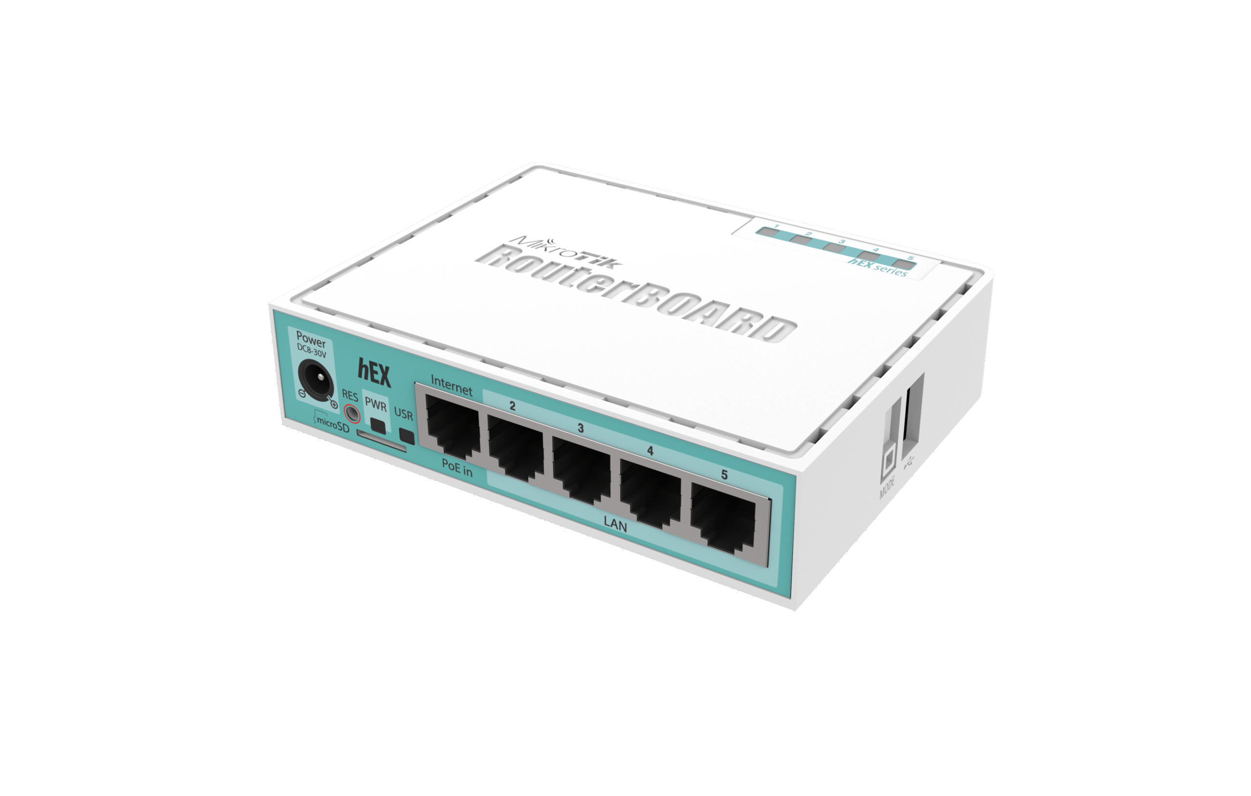 Mikrotik Wired Ethernet Router (No Wifi) RB750Gr3, hEX, Dual Core 880MHz CPU, 256MB RAM, 16 MB (MicroSD), 5xGigabit LAN, USB, PCB and Voltage temperature monitor, Beeper, IP20, Plastic Case, RouterOS L4 | Ethernet Router hEX | RB750Gr3 | No Wi-Fi | Ethernet LAN (RJ-45) ports 5 | Mesh Support No | MU-MiMO No | No mobile broadband | 1 | 12 month(s) - Image 4