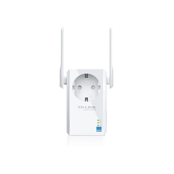 TP-LINK | Extender with AC Passthrough | TL-WA860RE | 10/100 Mbit/s | Ethernet LAN (RJ-45) ports 1 | 802.11n | 2.4GHz | Wi-Fi data rate (max) 300 Mbit/s | Extra socket