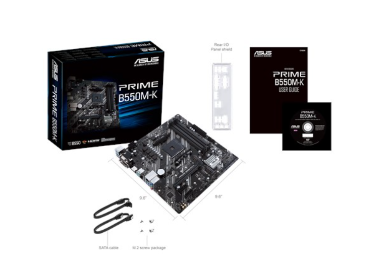 Asus | PRIME B550M-K | Processor family AMD | Processor socket AM4 | DDR4 | Memory slots 4 | Chipset AMD B | Micro ATX - Image 12