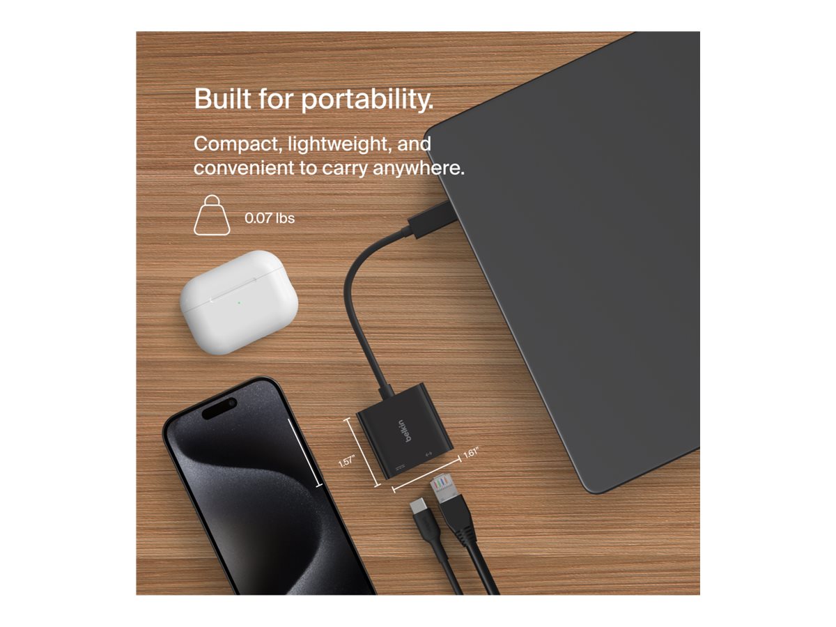 Belkin USB-C Ethernet Adapter 100W PD - Image 24