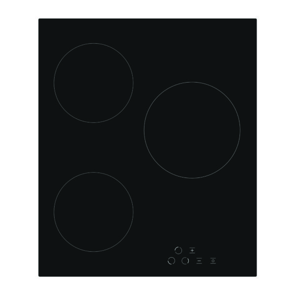 Simfer | Hob | H4.030.DECSP | Vitroceramic | Number of burners/cooking zones 3 | Touch | Black