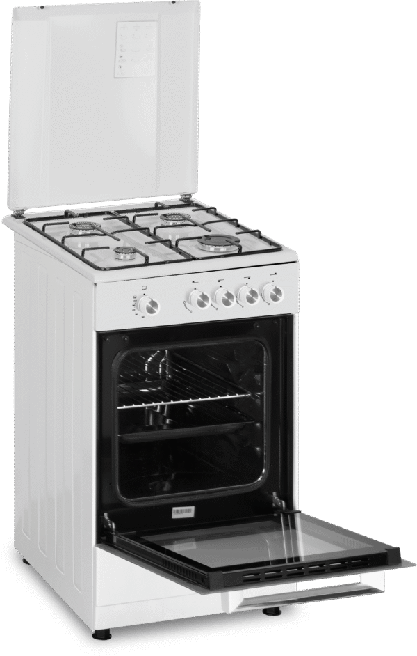 Simfer | Cooker | 4401SGRBB | Hob type Gas | Oven type Gas | White | Width 50 cm | Depth 55 cm | 49 L - Image 4