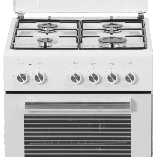 Simfer | Cooker | 5405SERBB | Hob type Gas | Oven type Electric | White | Width 50 cm | Electronic ignition | Depth 60 cm | 43 L
