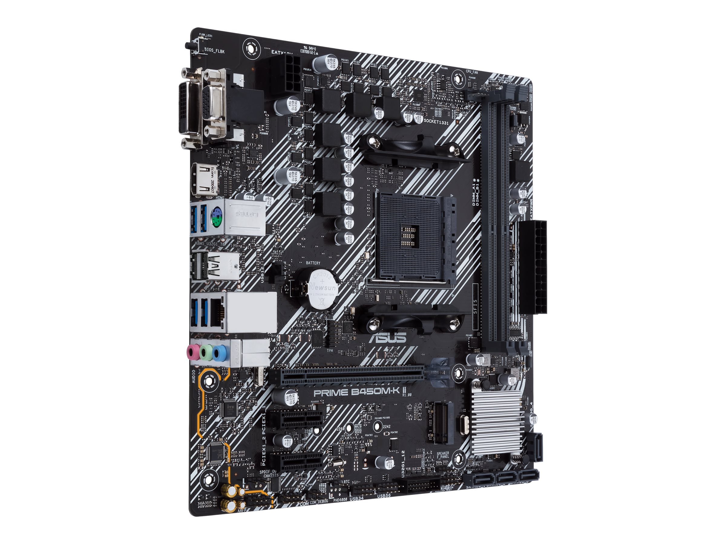 Asus | PRIME B450M-K II | Processor family AMD | Processor socket AM4 | DDR4 | Memory slots 2 | Chipset AMD B | Micro ATX - Image 4