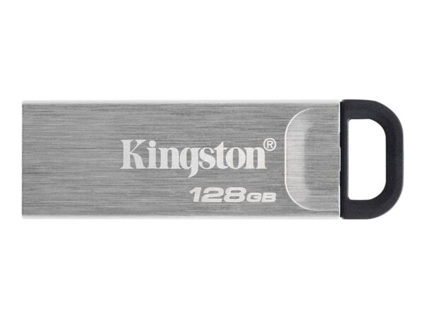 Kingston | USB Flash Drive | DataTraveler Kyson | 128 GB | USB 3.2 Gen 1 | Black/Grey - Image 2