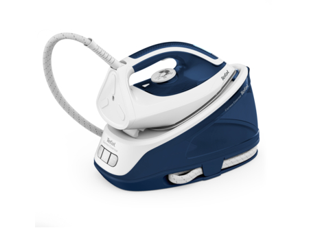 TEFAL | Express Essential Steam Station | SV6116E0 | 2200 W | 1.4 L | 5 to 6 bar | Auto power off | Vertical steam function | Calc-clean function | White/ Blue - Image 2