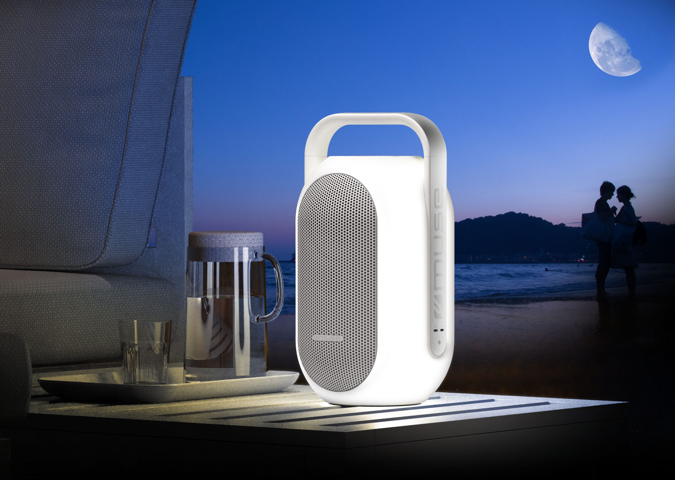 Muse | Bluetooth Lantern | ML-625 BT | 60 W | Bluetooth | White | Portable | Wireless connection - Image 5