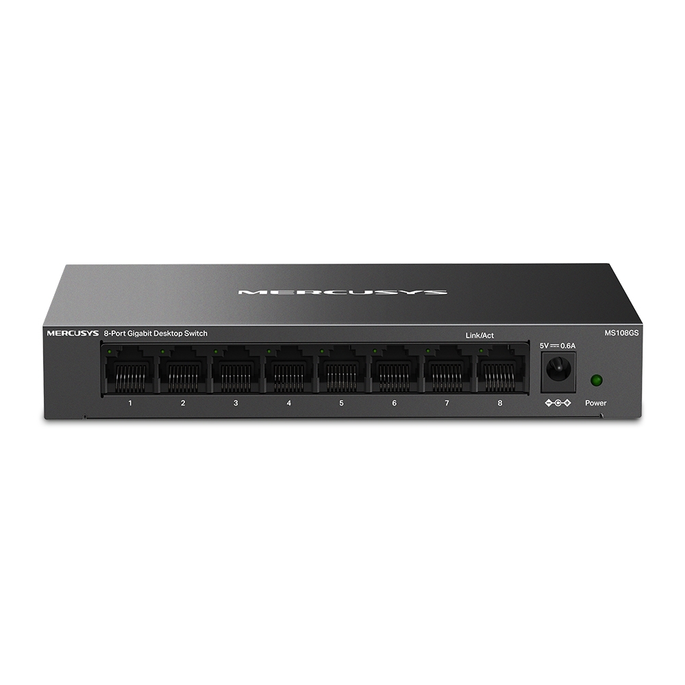 Mercusys 8-Port Gigabit Desktop Switch | MS108GS | Unmanaged | Desktop | Gigabit Ethernet (copper) ports quantity 8 - Image 2