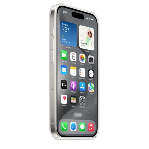 Apple | Clear Case with MagSafe | Case with MagSafe | Apple | iPhone 15 Pro | Polycarbonate | Clear - Image 4
