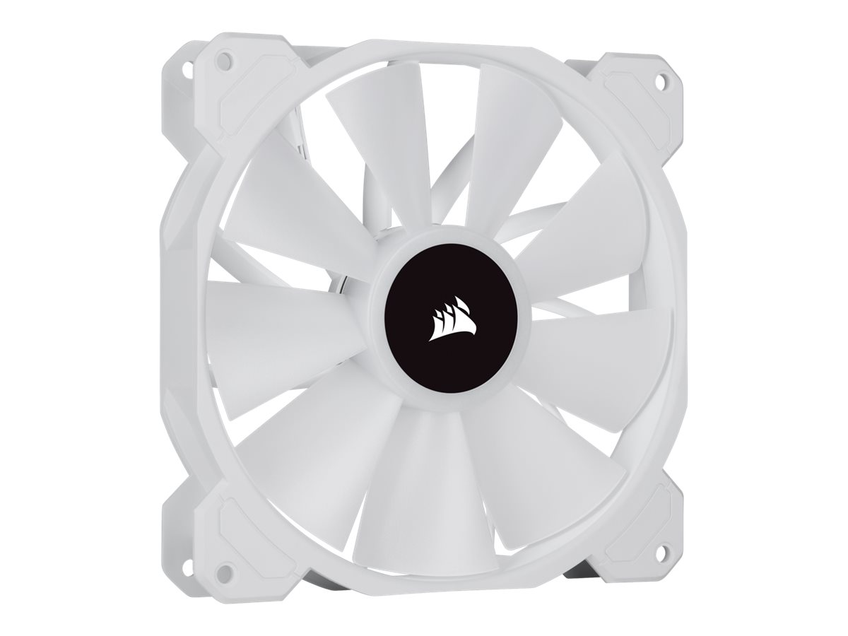 Corsair | 140mm White PWM Fan, Dual Fan Kit with Lighting Node CORE | iCUE SP140 RGB ELITE Performance | Case Fan - Image 3