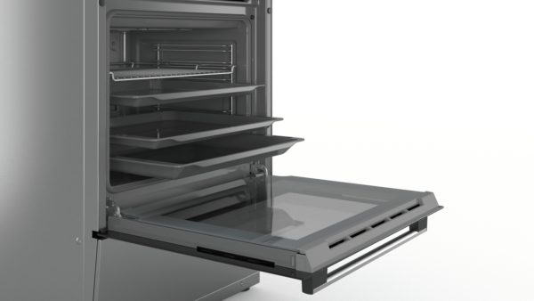 Bosch | Cooker | HKR39A250U | Hob type Vitroceramic | Oven type Electric | Stainless steel | Width 60 cm | Electronic ignition | Grilling | LED | Depth 60 cm | 66 L - Image 6