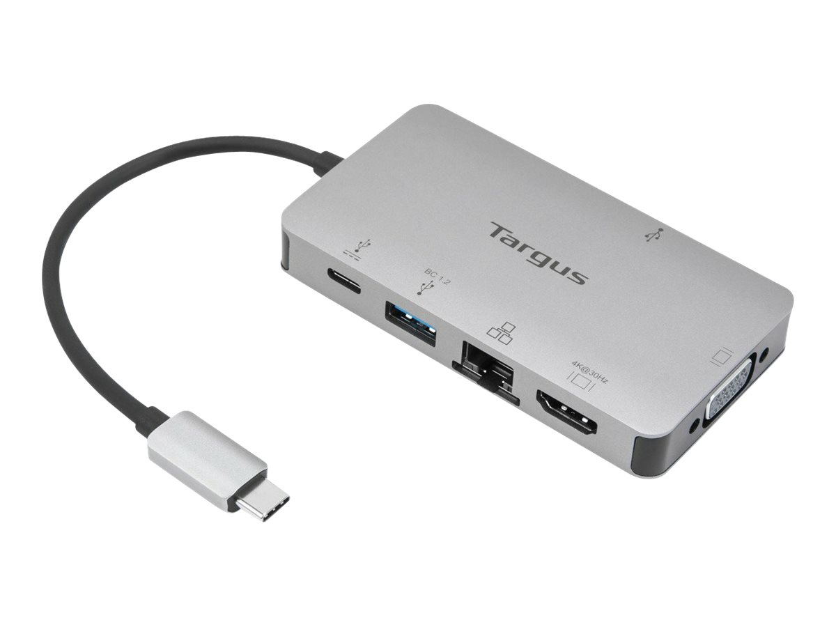 Targus USB-C DP Alt Mode Single Video 4K HDMI/VGA Docking Station with 100W PD Pass-Thru | Targus