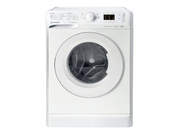 INDESIT | Washing Machine | MTWSA 61294 W EE | Energy efficiency class C | Front loading | Washing capacity 6 kg | 1200 RPM | Depth 42.5 cm | Width 59.5 cm | Display | LED | White - Image 2