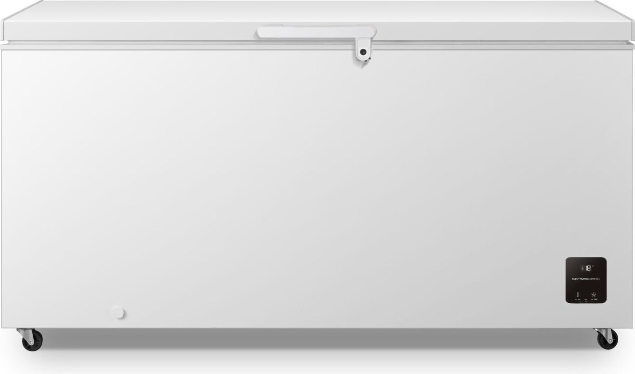 Gorenje | Freezer | FH50EAW | Energy efficiency class E | Chest | Free standing | Height 84.7 cm | Total net capacity 500 L | Display | White
