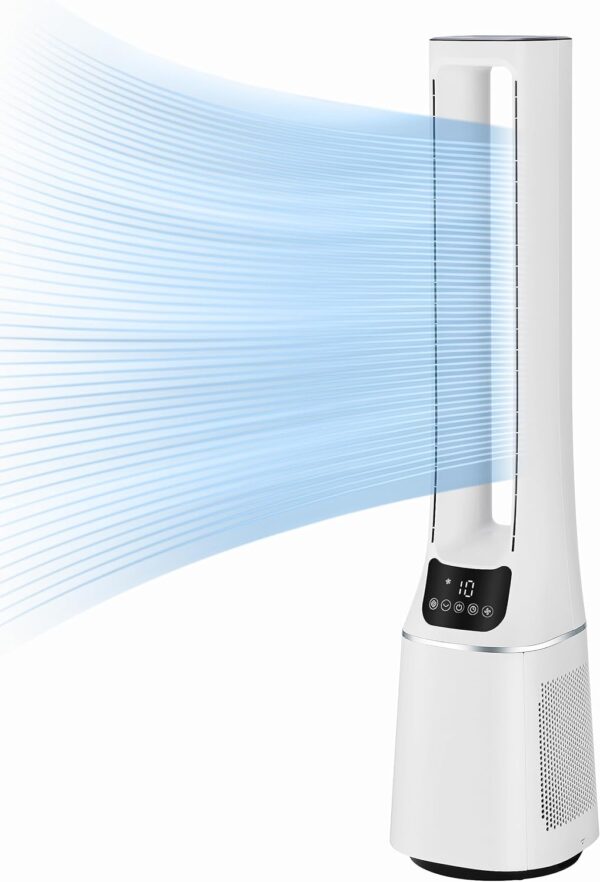 Midea | Bladeless Fan with Air purifier | MFP-120 | Stand fan | White | Diameter 15 cm | Number of speeds 10 | Oscillation | Remote control | Timer